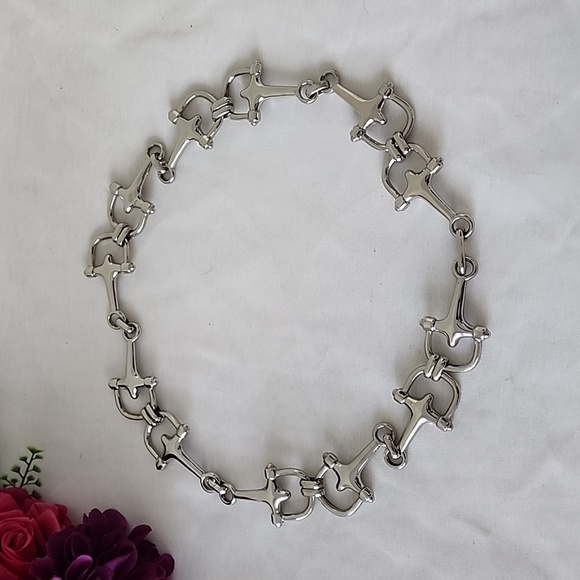 Equestrian Heavy Chromed Horse Bit Link Bridle Snaffle Belt...